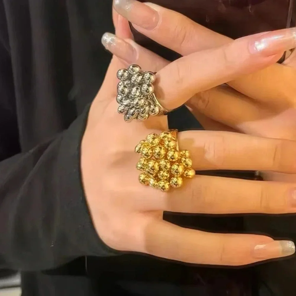 Baroque Ball Cluster Ring